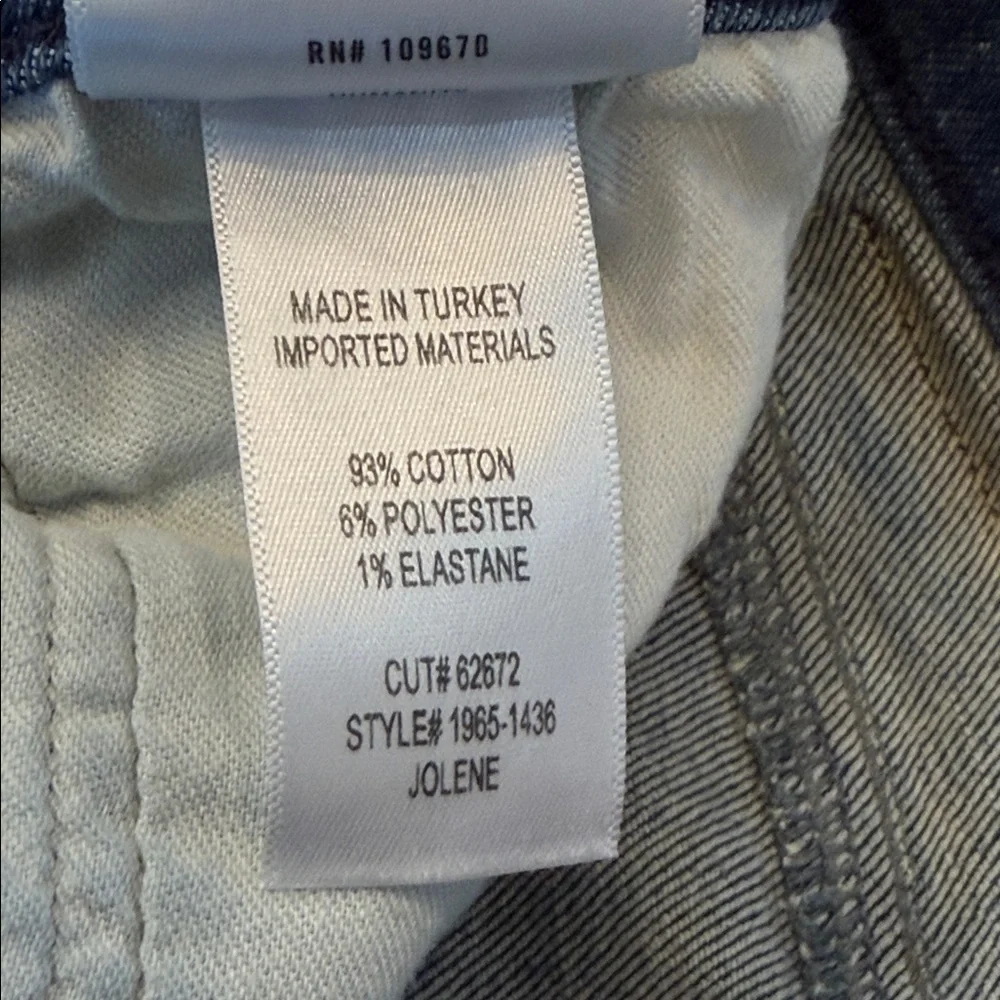 Citizens of Humanity COH‎ Jolene Jeans Button Fly Size 30